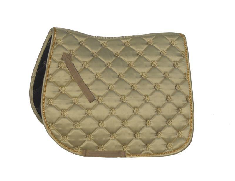 Rhinegold Satin Lucky Clover Saddle Pad - Top Of The Clops