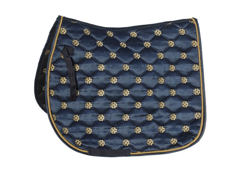 Rhinegold Satin Lucky Clover Saddle Pad - Top Of The Clops