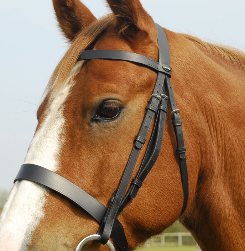 Heritage English Leather Hunter Bridle - Top Of The Clops