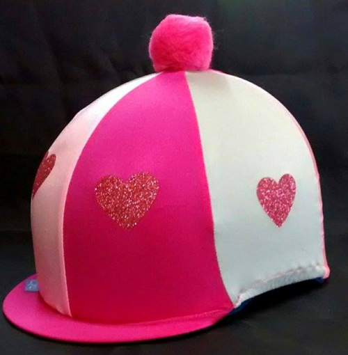 Capz Glitter Heart Hat Silk - Top Of The Clops