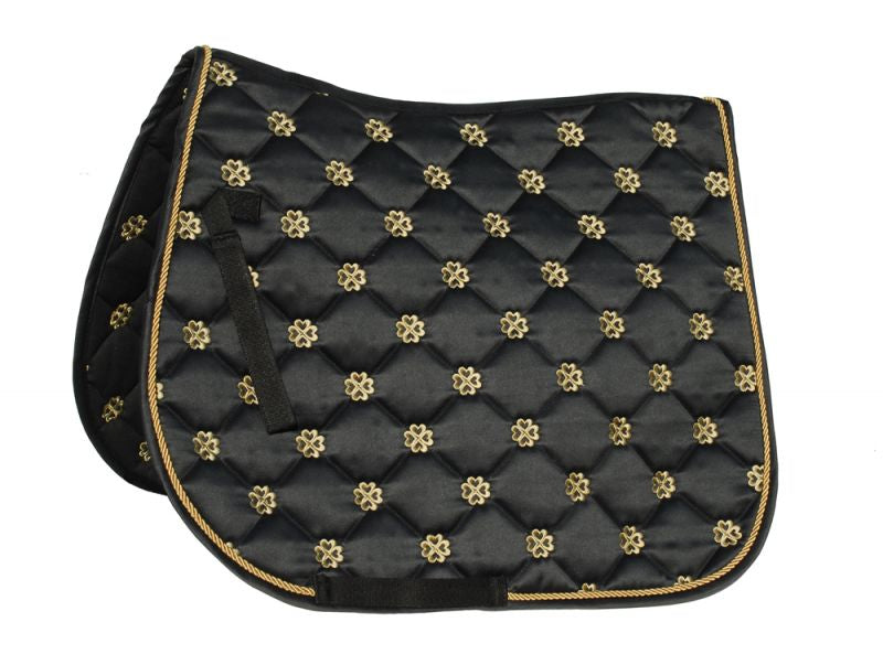 Rhinegold Satin Lucky Clover Saddle Pad - Top Of The Clops