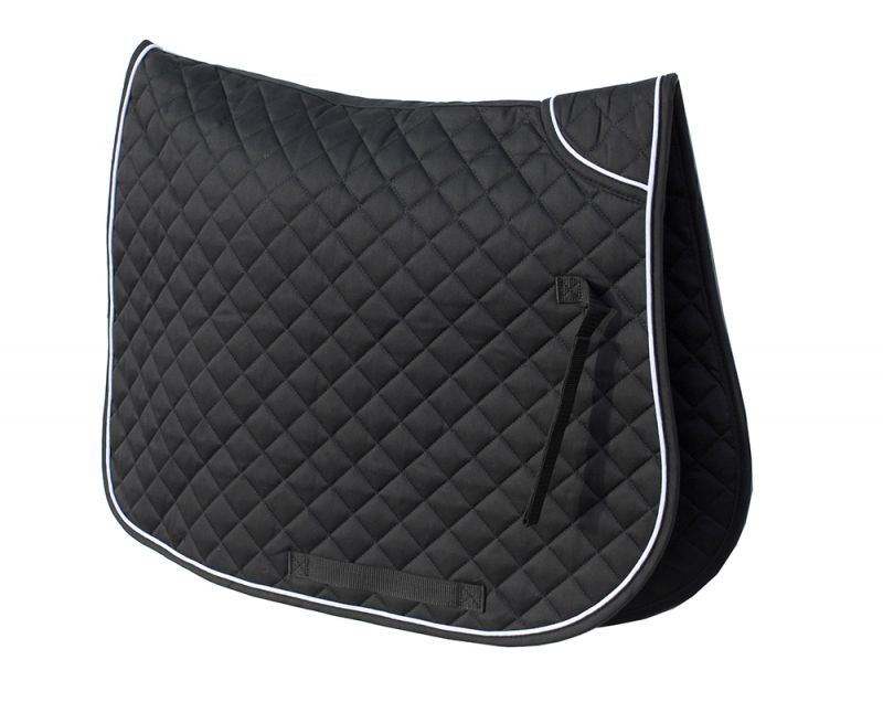 Rhinegold Quilted Saddle Cloth Twin Bound with Piped Edge - Top Of The Clops