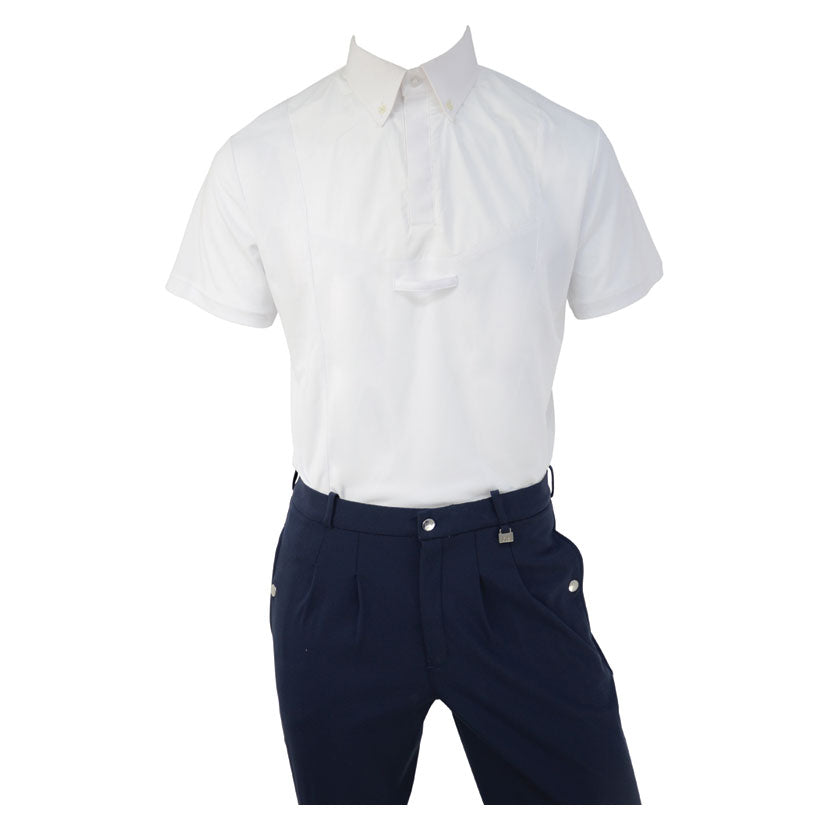 HY Fashion Men's Hadleigh Shirt Sleeeved Tie Shirt - Top Of The Clops