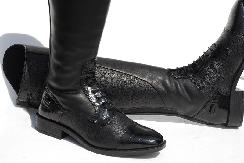 Rhinegold 'Elite' Santorini Long Leather Riding Boots hi - Top Of The Clops