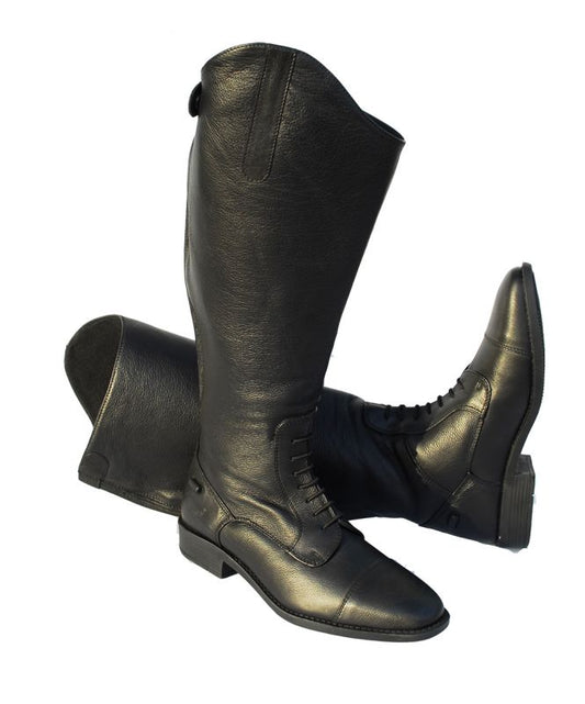 Rhinegold 'Elite' Luxus Extra - Wide Leg Soft Long Leather Riding Boots - Top Of The Clops