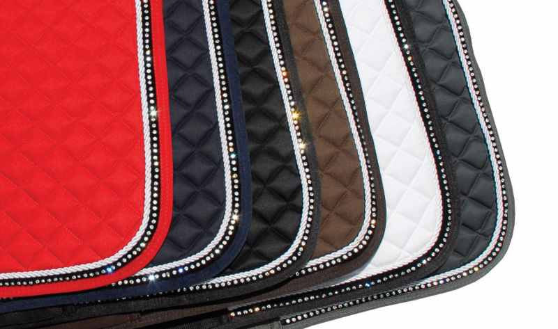 Rhinegold Elite Diamante Trimmed Saddle Cloth - Top Of The Clops