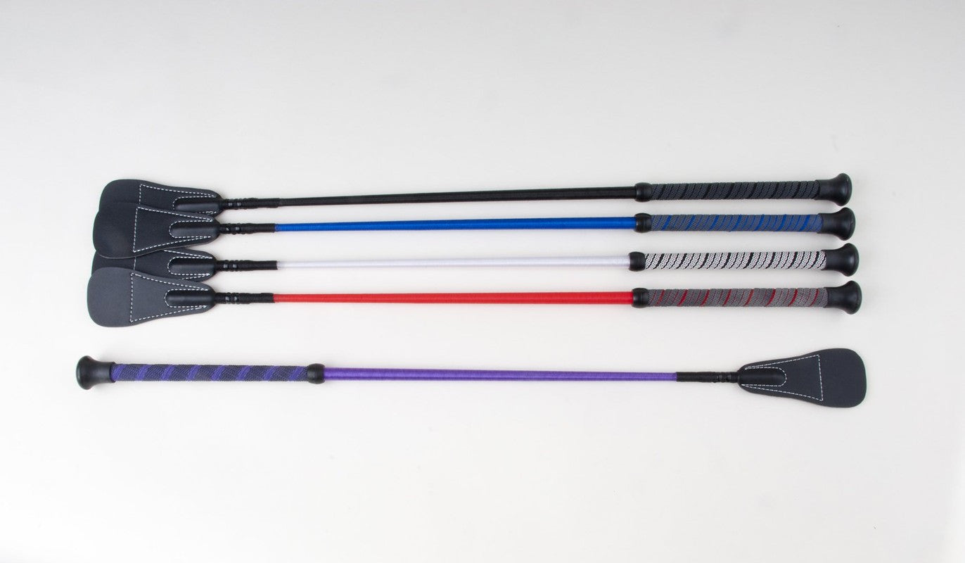 Harlequin Grip Handle Riding Crop - Top Of The Clops