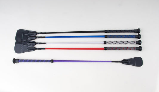 Harlequin Grip Handle Riding Crop - Top Of The Clops