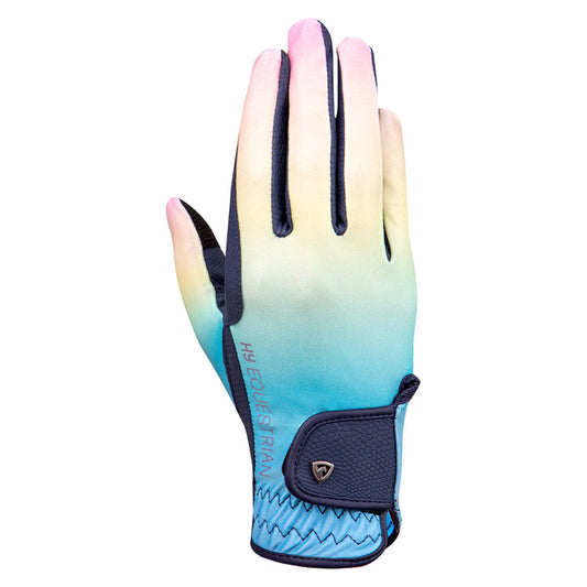 Hy Equestrian Ombre Riding Gloves - Top Of The Clops