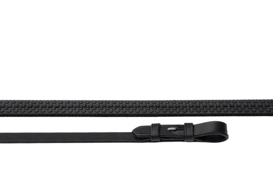 Heritage English Leather Rubber Covered Reins - Top Of The Clops
