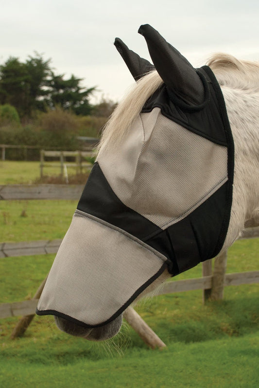Rhinegold Fly Mask With Ears & Nose Coverage - Top Of The Clops
