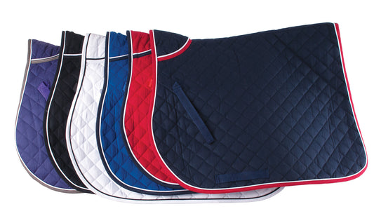 Rhinegold Quilted Saddle Cloth Twin Bound with Piped Edge - Top Of The Clops