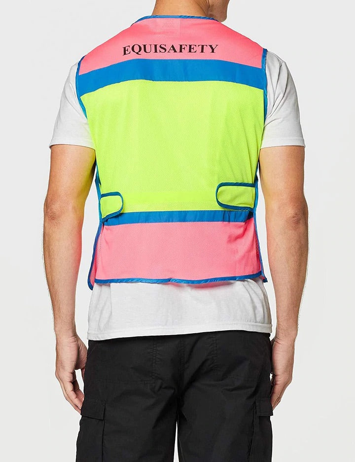 Equisafety Multi Coloured Waistcoat / Tabard - Top Of The Clops