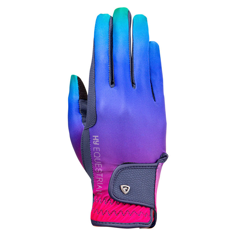 Hy Equestrian Ombre Riding Gloves - Top Of The Clops
