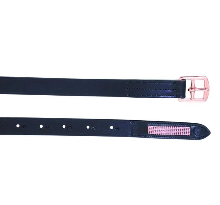 Hy Equestrian Rosciano Rose Gold Stirrup Leathers - Top Of The Clops