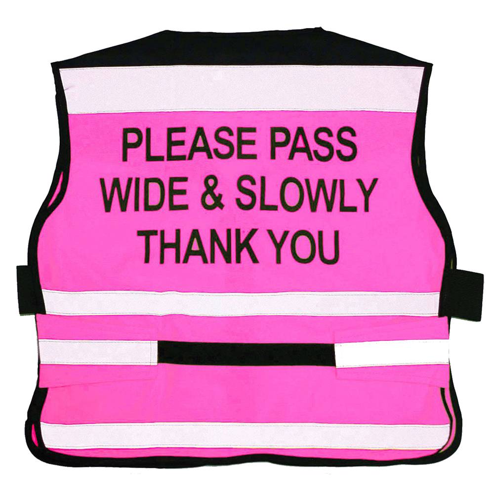Equisafety Air Waistcoat - Please Pass Wide And Slowly - Top Of The Clops